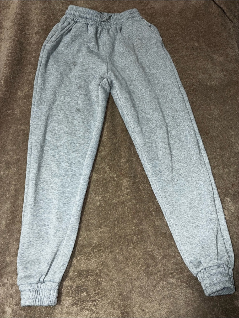 SHEIN Light Grey Fleece Jogger Pants